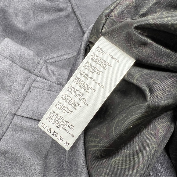 Robert Graham Men's Dark Gray Button Zip Soft Shell Field Jacket - Picture 4 of 5